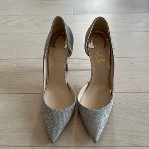 Original Christian Louboutin d’Orsay pumps Light Gold 36 1/2 110mm